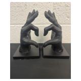 8ï¿½ heart hand book ends
