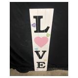 43ï¿½  love wood sign