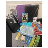 Group of office and school supplies.