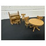 Group of mini wood furniture