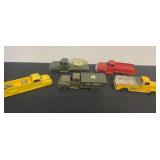 Group of metal tootsie cars