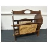 Vintage Wood Magazine Rack 16x15.5