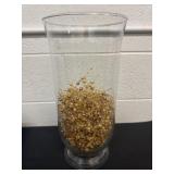 16ï¿½x7ï¿½ glass vase with  decor filler