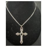 New menï¿½s cross necklace.