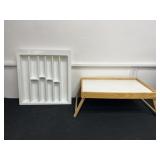 Dinner Bed Tray and White Tray 19x21
