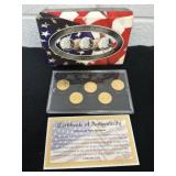 2003 gold edition state quarters collection with