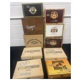 Group of cigar boxes
