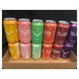 18 bubly sparkling water