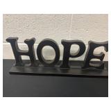 18ï¿½x7ï¿½ wood hope sign
