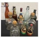 Group of glass bottles