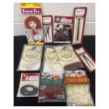 Group of doll making hair