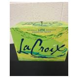 New la Croix case of sparkling water  lime