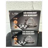 2 New LED Headlights