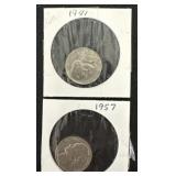1941 and 1957 Jefferson Nickels