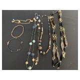 3  necklaces and 3 bracelets