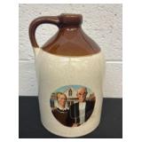 American Gothic Old Farm Couple Pitchfork Art