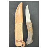 One of a kind hand fitting deer, antler handle,