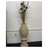 2 pc ceramic vase with fake sticks