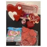 Group of valentines decor