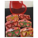 6 new sparkle heart  glasses