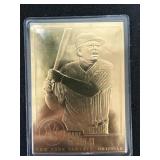 Babe Ruth New York Yankees outfield gold card