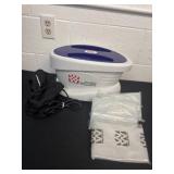 Paraffin moist treatment with wax.