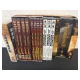 Group of dvd and vhs sets