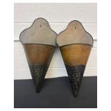 2 23ï¿½x11ï¿½ metal wall planters
