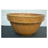 Vintage 10ï¿½ USA Crock Oven Ware Mixing Bowl Brown