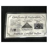 Certificate of Authenticity Five Grain Pure