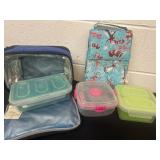 Group of new lunch boxes