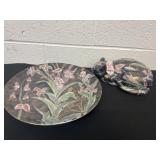 Vintage Asian Sleeping Cat 10ï¿½ Porcelain Figurine