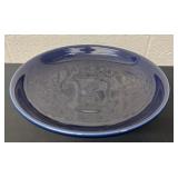 12ï¿½ fiesta ware blue bowl