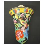 8ï¿½ Vintage Gold Castle Hand Painted Bird and