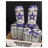 Case of rockstar zero sugar. Grape 08/26