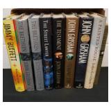 Eight hardback John Grissom books and one Jimmy