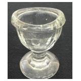 2ï¿½ Vintage Glass Eye Wash Cup Clear Glass with
