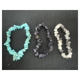3 stone bracelets