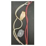 2 agate slice bolo ties