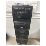 Qaise Karaoke Machine 56x17x13 Has Back Wheels