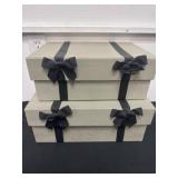 2 cute storage boxes