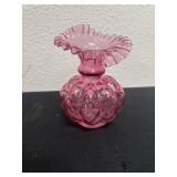 Fenton Cranberry Melon Optic Jack In The Pulpit