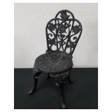 9.5x4.25x4.25 inch metal miniature chair