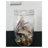 Quartt Jar full of vintage buttons