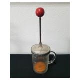 Vintage Hazel Atlas glass food and nut Chopper