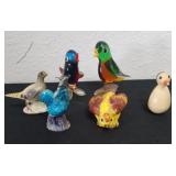 Vintage Bird Figurines.  One has a chipped beak.