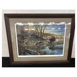 28x36in 'The Challenge' Signed Framed and