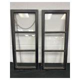 Two 31x13 Decorative Window Panes