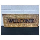 10x26in Welcome Decor Sign