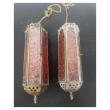 Two 9ï¿½ Brand: Moroccan Style  Glass hanging
